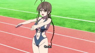 Nukitashi 4 (ecchi anime) - Virgin with chastity belt sticks a dildo up his anime ass