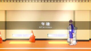 Hot college lady having sex in a gymnastics stadium in erotic ryona hentai game video