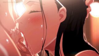 hentai animation / nami and nico sharing the same cock