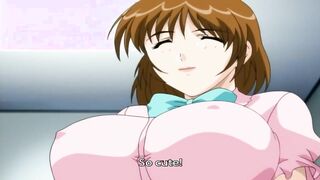 Hentai MILF with big boobs enjoys sex