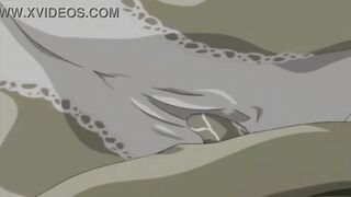 Hentai MILF with big boobs enjoys sex