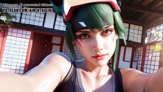Ow Kiriko Hentai Sex in the Shrine POV