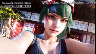 Ow Kiriko Hentai Sex in the Shrine POV