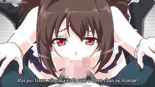 Lesbians hentai / anime porn / cute / dildo