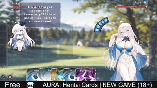 AURA: Hentai Cards (free game itchio) Adventure, Card Game, Visual Novel,2D, Adult, Anime, Eroge, Erotic, Hentai, Romance, Singleplayer