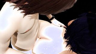 Evangelion Hentai - 3some suck & fuck