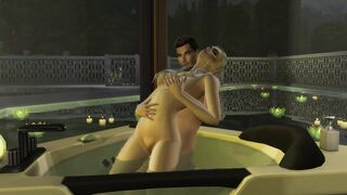 A Romantic Dinner With Emilia C and A Handsome Guy - 3d Hentai