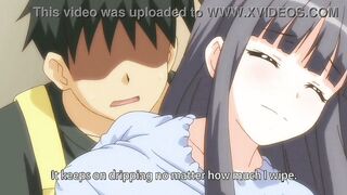 Hentai men gets to play around 4 big busty girls