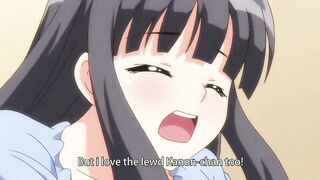 Hentai men gets to play around 4 big busty girls