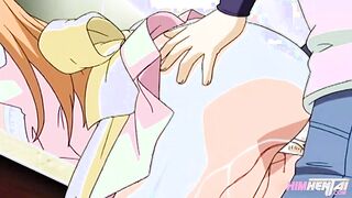 Horny waitress fucks in the bathroom - Hentai uncensored