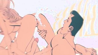 Public Hentai Sex And HOT Lesbian Scissoring!