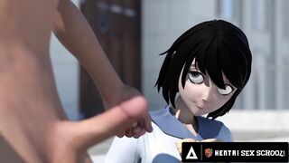 Public Hentai Sex And HOT Lesbian Scissoring!