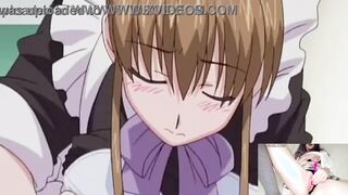 Maid Hentai with Master in washroom. Naked Maid Hantai . step sister hentai