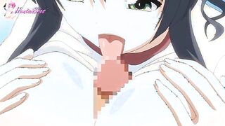 Anime girl gets freaky at