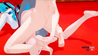 Vocaloid Hentai - Len sex with Miku