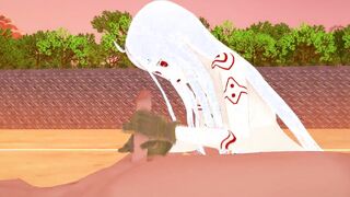 Shiro from DW - 3D Hentai - Handjob and sex