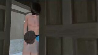 3D hentai with big boobs babe threesome