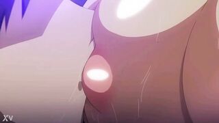 Sucking big tits hentai
