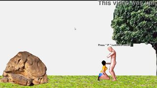 Hot woman having sex with men in Samba Lady 2024 ryona game video