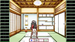 Hot 18 yo girl hentai having sex with a man in her oriental house in erotic hentai game