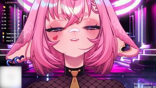 Slutty Bunnygirl Masturbates to Hentai Game