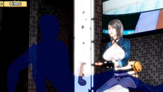 Hentai 3D - Charming girl making love with ghost in amusement center