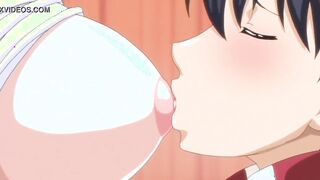 Two y. gave a blowjob and masturbated dick tits. Hentai
