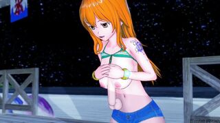 Nami works hard for the team: 3d Hentai