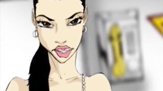 Hentai Girl Dares To Suck a big Fat Cock
