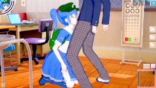 [Eroge Koikatsu! ] Touhou project Sex after rubbing the boobs of Kawashiro and having him serve as a standing handjob bl