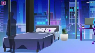 Cute gamer lady having sex in night gamer new erotic hentai game video