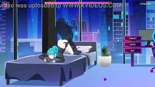 Cute gamer lady having sex in night gamer new erotic hentai game video