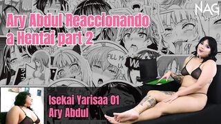 Veneca hot watching hentai and masturbating
