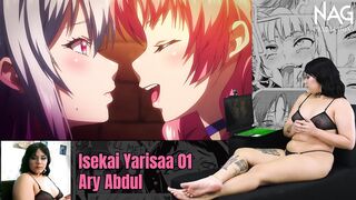 Veneca hot watching hentai and masturbating