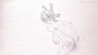 fucking on paper ! Hentai porn 2025