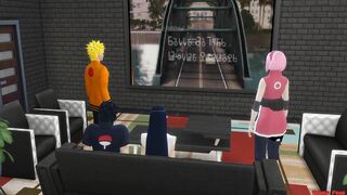 Wife Exchange With Hinata and Sakura Naruto Hentai Pool Day