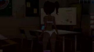 Goegeous ebony perfect body hentai