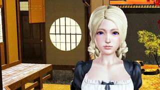 The girl came to help an elderly man and was fucked hard 3d hentai