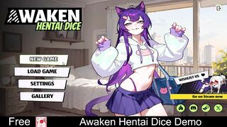 Awaken: Hentai Dice (Free Steam Demo Game) Card Game, Adventure, Visual Novel