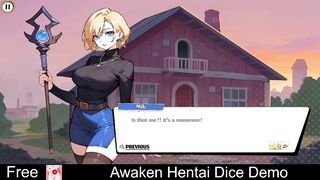 Awaken: Hentai Dice (Free Steam Demo Game) Card Game, Adventure, Visual Novel