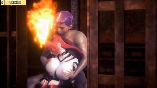 Hentai 3D - Beautiful big-breasted fire dragon sisters