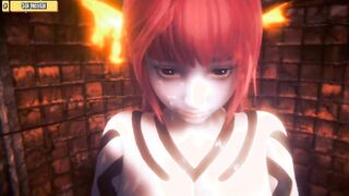 Hentai 3D - Beautiful big-breasted fire dragon sisters