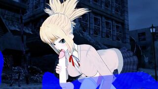 DR Stone Hentai - Kohaku sucking dick & penetration