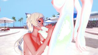 3D Hentai - Outdoor - Short Hair - Futa