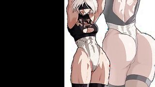 YoRHa 2B Hentai Slideshow