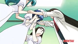 Teen makes a threesome with a doctor - Anime hentai