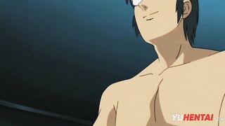 Teen makes a threesome with a doctor - Anime hentai