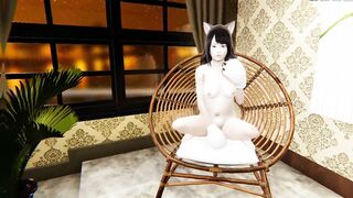 Hentai Uncensored Girl Cosplay Gamer Rides Huge Dildo Darakon