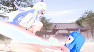 3D Hentai - Outdoor - Glasses - Futa
