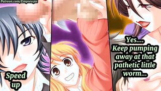 (Hentai JOI) Public Shame Fantasy with a Group of Dominant Mistresses